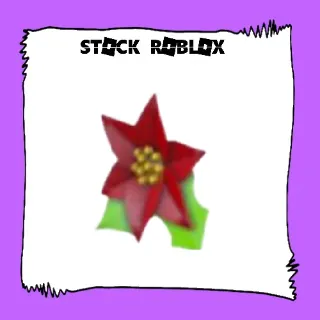 Poinsettia Hair Clip