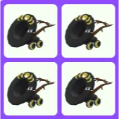 4x Halloween Black Witch Hat Stroller