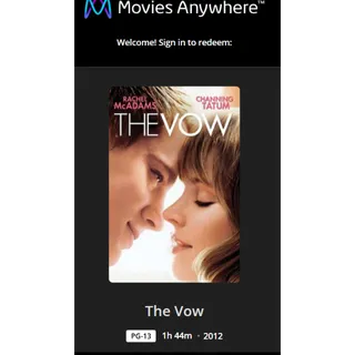 The Vow digital code