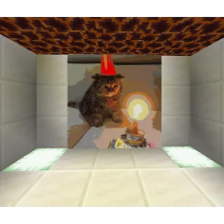 🎨 Birthday Cat Map Art 🎨 DONUTSMP 🍩