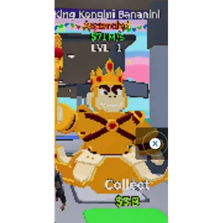 🔥 1x King Kongini Bananini (Ascended) $71M/s ⚡ FAST DELIVERY 🚀 GO UP FOR BRAINROTS FORTNITE