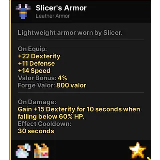SLICERS ARMOR PIXEL QUEST