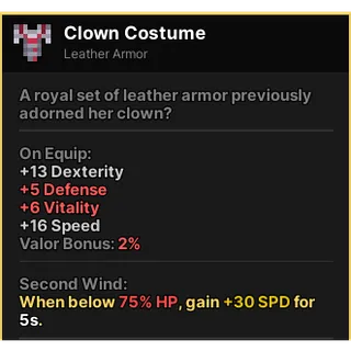 CLOWN COSTUME PIXEL QUEST