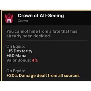 CROWN OF ALL-SEEING PIXEL QUEST