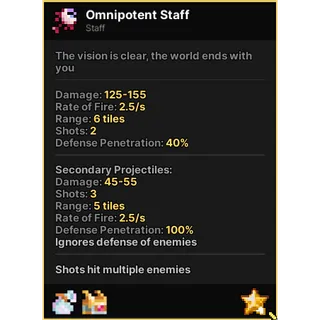 OMNIPOTENT SEER STAFF PIXEL QUEST