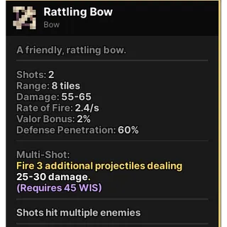 RATTLING BOW PIXEL QUEST RAREST BOW