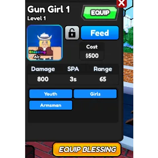 exclusive unit gun girl 1