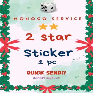 [1pc] 2 Star⭐⭐ Sticker