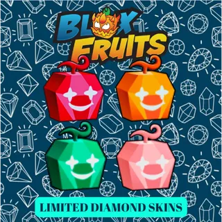 [BUNDLE] LIMITED DIAMOND SKINS (EMERALD, TOPAZ, ROSE QUARTZ, RUBY) | BLOX FRUITS