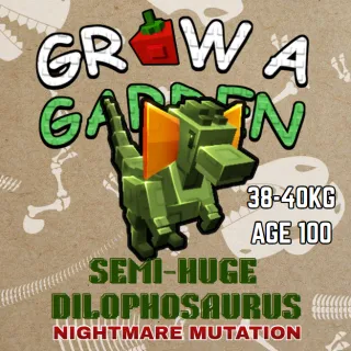 NIGHTMARE SEMI-HUGE DILOPHOSAURUS > 38-40KG AGE 100 > GROW A GARDEN