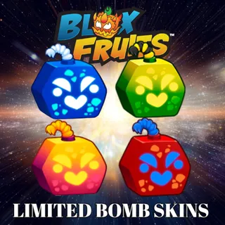 [BUNDLE] LIMITED BOMB FRUIT SKINS (AZURA, NUCLEAR, THERMITE, & CELEBRATION) | BLOX FRUITS