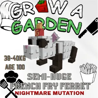 NIGHTMARE SEMI-HUGE DILOPHOSAURUS > 38-40KG AGE 100 > GROW A GARDEN