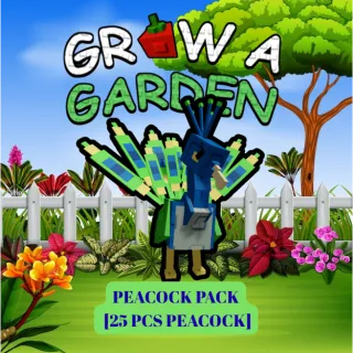 PEACOCK PACK [25X PEACOCK] > GROW A GARDEN