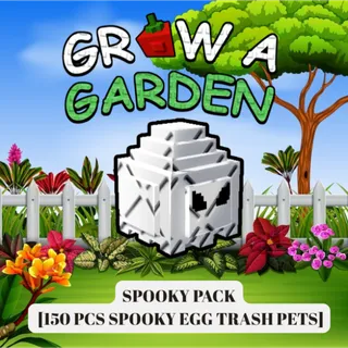 150X SPOOKY EGG TRASH PETS > GROW A GARDEN