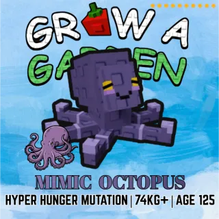 HYPER HUNGER MIMIC OCTOPUS > 74KG+ AGE 125 > 15 SECS CD NO TOY > GROW A GARDEN