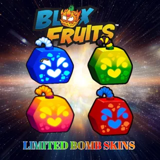 [BUNDLE] LIMITED BOMB FRUIT SKINS (AZURA, NUCLEAR, THERMITE, & CELEBRATION) > BLOX FRUITS
