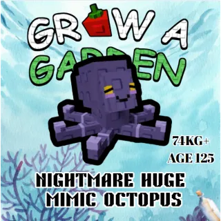 NIGHTMARE HUGE MIMIC > 74.99 KG AGE 125 > 45 SECS CD > 15 SECS CD WITH TOY > GROW A GARDEN 
