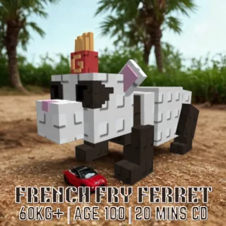 NIGHTMARE HUGE FRENCH FRY FERRET > 61.15KG AGE 100 > 20MINS CD > GROW A GARDEN 