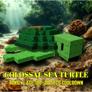 NIGHTMARE COLOSSAL SEA TURTLE > 100KG+ > 20 SECS CD > GROW A GARDEN 