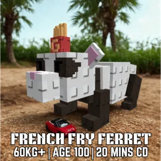 NIGHTMARE HUGE FRENCH FRY FERRET > 61.15KG AGE 100 > 20MINS CD > GROW A GARDEN 