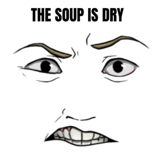 The Soup Is Dry Virtual Item Toy Face Code Avatar - In stock - Fast Delivery 