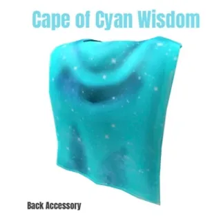 Cape of Cyan Wisdom Toy Code Avatar - In Stock - Fast Delivery ( 5mins - 12H Max )