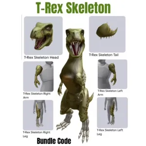 T-Rex Skeleton Virtual Item Toy Bundle Code - Delivered in 12hr - 36hr