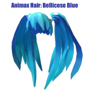 Animax Hair: Bellicose Blue Virtual Item Toy Code Avatar - In stock - Fast Delivery 