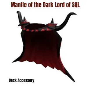 Mantle of the Dark Lord of SQL Virtual Item Toy Code - In Stock - Fast Delivery 