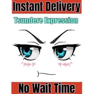 Tsundere Expression Face Toy Code Avatar - Instant Delivery 