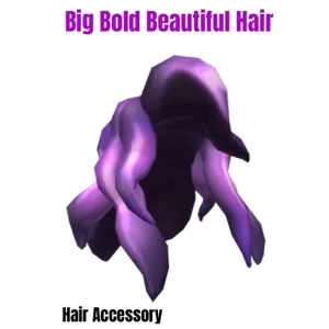 Big Bold Beautiful Hair Virtual Item Toy Code Avatar - In Stock - Fast Delivery 