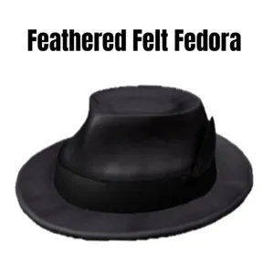 Feathered Felt Fedora Toy Code Avatar - In Stock - Fast Delivery ( 5mins - 12H Max ) 