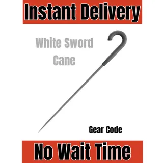 White Sword Cane Toy Code Avatar - Instant Delivery 