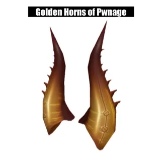 Golden Horns Of Pwnage Toy Code Avatar - In stock - Fast Delivery ( 5mins - 12H Max )