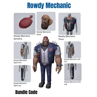 Rowdy Mechanic Toy bundle Code Avatar - In stock - Fast Delivery ( 5mins - 12H Max ) 