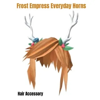 Frost Empress Everyday Horns Toy Code Avatar - In Stock - Fast Delivery ( 5mins - 12H Max )
