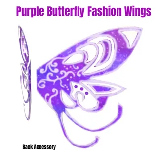 Purple Butterfly Fashion Wings Toy Code Avatar - In Stock - Fast Delivery ( 5mins - 12H Max )