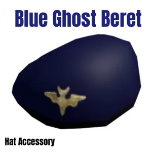 Blue Ghost Beret Virtual Item Toy Code - In Stock - Fast Delivery 