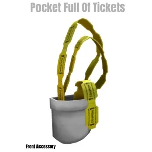 Pocket Full Of Tickets Toy Code Avatar - In Stock - Fast Delivery ( 5mins - 12H Max )