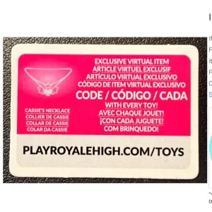 Mystery friend Cassie’s Necklace Toy Code - In Stock - Fast Delivery ( 5mins - 12H Max )