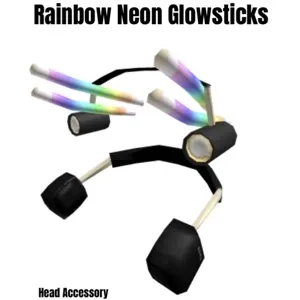 Rainbow Neon Glowsticks Toy Code Avatar - In Stock - Fast Delivery 