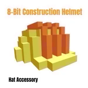 8-Bit Construction Helmet Toy Code Avatar - Instant Delivery 