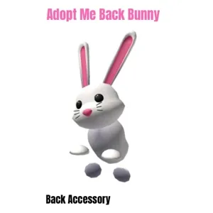 Adpt Me Back Bunny Virtual Item Toy Code Avatar - In Stock - Fast Delivery 