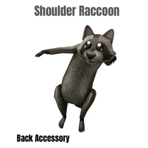 Shoulder Raccoon Toy Code Avatar - Instant Delivery 