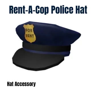 Rent A Cop Police Hat Toy Code Avatar - Instant Delivery 