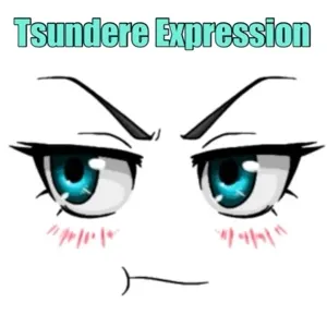 Tsundere Expression Virtual Item Toy Face Code Avatar -  In stock - Fast Delivery 