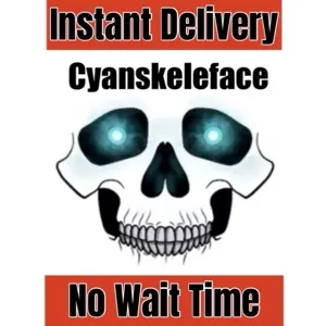 Cyanskeleface Toy Face Code Avatar - Instant Delivery 