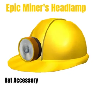 Epic Miner's Headlamp Virtual Item Toy Code Avatar - In Stock - Fast Delivery 