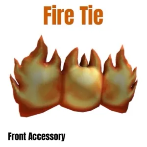 Fire Tie Virtual Item Toy Code Avatar - In Stock - Fast Delivery 