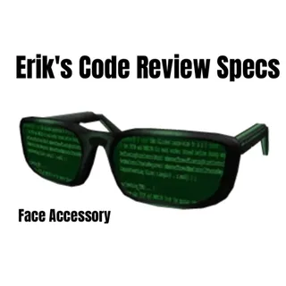 Erik's Code Review Specs Toy Code Avatar - In Stock - Fast Delivery 